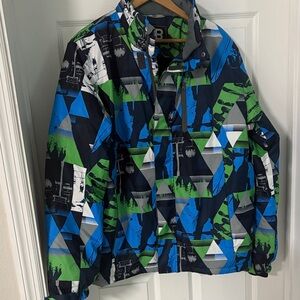 Colorful Geometric Pattern Jacket